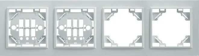 Рамка 4-местная горизонтальная STEKKER 39057 PPFR00-9004-01 Эрна, белый Рамка 4-местная горизонтальная STEKKER 39057 PPFR00-9004-01 Эрна, белый