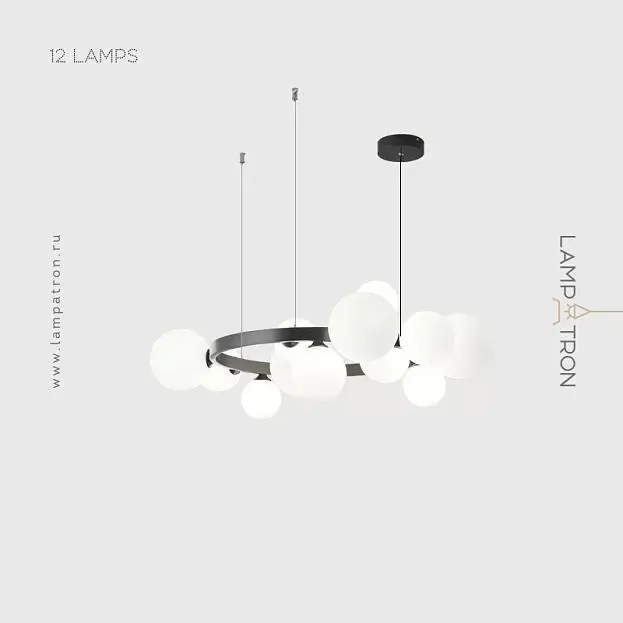 Кольцевые люстры и светильники IDAR 12 плафонов Lampatron 8328-22703 Кольцевые люстры и светильники IDAR 12 плафонов Lampatron 8328-22703