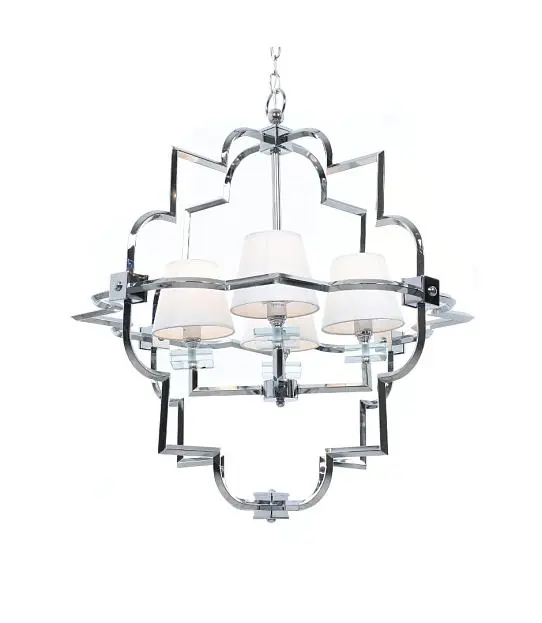 Подвесная люстра Lumina Deco LDP 8020-4 CHR+WT Baltimore Подвесная люстра Lumina Deco LDP 8020-4 CHR+WT Baltimore