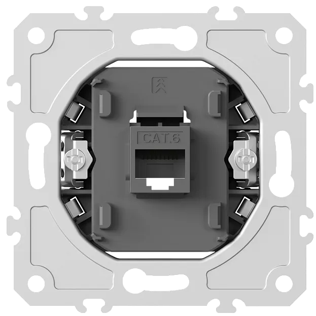 Механизм розетки RJ45 одиночная cat.6/ClassE-8, Donel DB16100 DB
