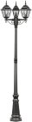 Наземный фонарь Oasis Light 79909MBlgW Bl QUADRO M lead GLASS