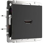 Розетка HDMI Werkel W1186008 (черный матовый) a051601