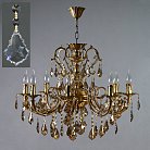 Подвесная люстра Ambiente 8888/8 AB Leaf crystal