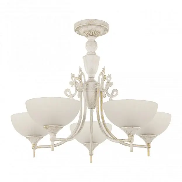 Люстра с плафонами Arte Milano 340049/5 WT+G AM340049 Люстра с плафонами Arte Milano 340049/5 WT+G AM340049