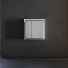 Клавиши для выключателя/переключателя трехклавишного, (серый) Voltum VLS000516 S70