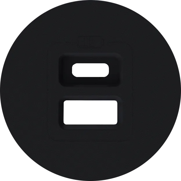 Накладка для розеток USB, матовый карбон, Donel DO28630 D16