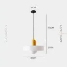 Подвесной светильник COLLAR Белый + Желтый Lampatron 8192-22435