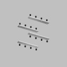 Комплект прямых соединителей трека Denkirs TR2018-AL Smart Slott