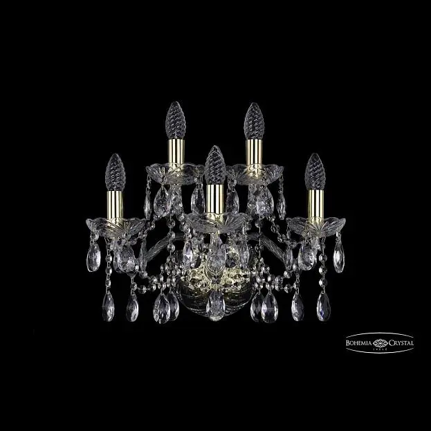 Бра хрустальный Bohemia 1413B/3+2/165 G Бра хрустальный Bohemia 1413B/3+2/165 G