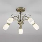 Потолочная люстра Eurosvet 30280/5 античная бронза Ginevra a043220