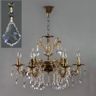 Подвесная люстра Ambiente 2118/6 PB Leaf crystal