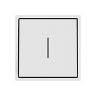 Одноклавишный выключатель с LED-подсветкой LeDron 1 Gang 1 Way LED White