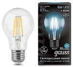 Лампа Gauss 102802206 LED Filament A60 E27 6W 4100K