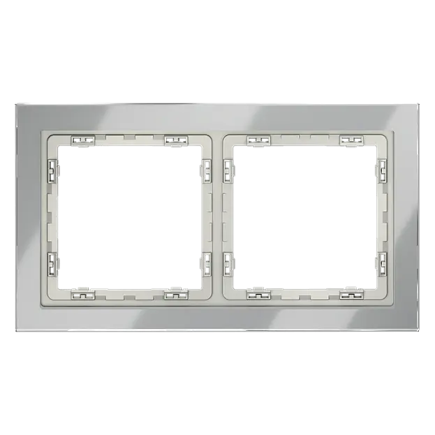 Рамка стеклянная на 2 поста VOLTUM VLS110205 Рамка стеклянная на 2 поста VOLTUM VLS110205