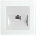 Розетка компьютерная 1-местная RJ-45 8С  Stekker 39170 GLS00-7007-01 , серия Катрин, белый