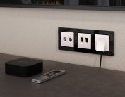 Лицевая панель ALFA (Жемчуг) для TV двойной розетки Volt AP2133 QUANT