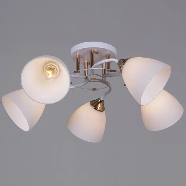 Потолочная люстра Reluce 06104-0.3-05 WH+FG Потолочная люстра Reluce 06104-0.3-05 WH+FG