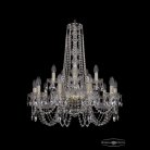 Люстра хрустальная Bohemia 1402/10+5/240/h-75 G