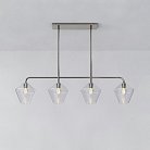 Реечный, рядный светильник CLOVE B Chrome Transparent ImperiumLoft 240004-23 clove-b01