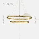 Кольцевые люстры и светильники DIGNITY Размер XXL. Цвет Латунь Lampatron 5687-14817