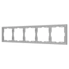 Рамка пластиковая FRM-NOBE-SFPL-5-IS Никель Arlight 059463