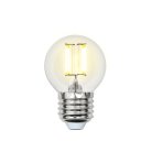 Лампочка светодиодная Uniel LED-G45-6W/WW/E27/CL GLA01TR картон