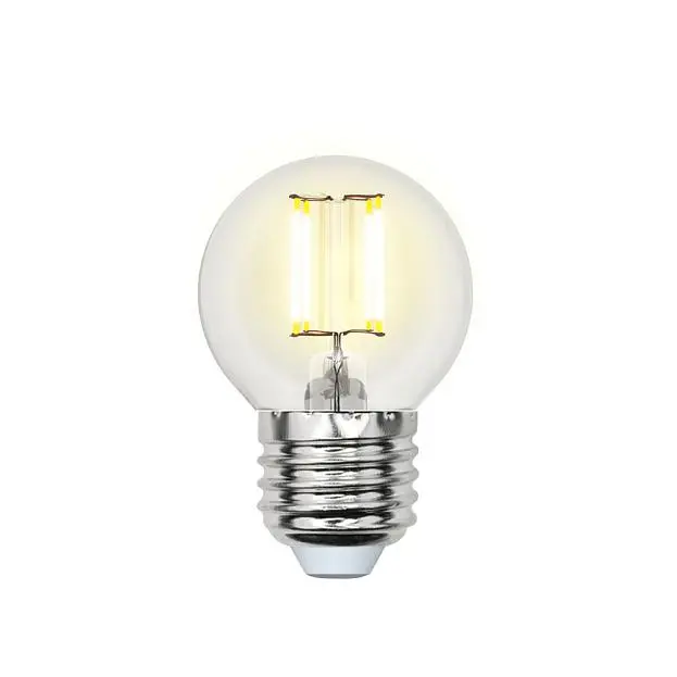 Лампочка светодиодная Uniel LED-G45-6W/WW/E27/CL GLA01TR картон Лампочка светодиодная Uniel LED-G45-6W/WW/E27/CL GLA01TR картон
