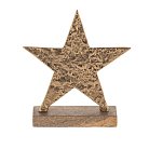Статуэтка Звезда L150, B50, H165, алюминий, дерево, коричневый, цвет золотой Eglo 427116 BALIGUIAN