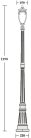 Наземный фонарь Oasis Light 86209 Gb VERONA