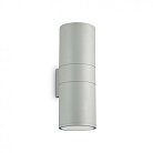 Уличный настенный светильник Ideal Lux 163604 GUN AP2 BIG GRIGIO