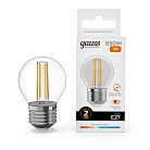 Светодиодная филаментная лампа Gauss 52210 FILAMENT ELEMENTARY
