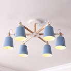 Потолочная люстра VARDA 6 lamps Blue ImperiumLoft 208246-26 VARDA01