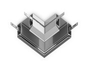 Коннектор угловой для корпуса в натяжной потолок Ambrella light GL1043