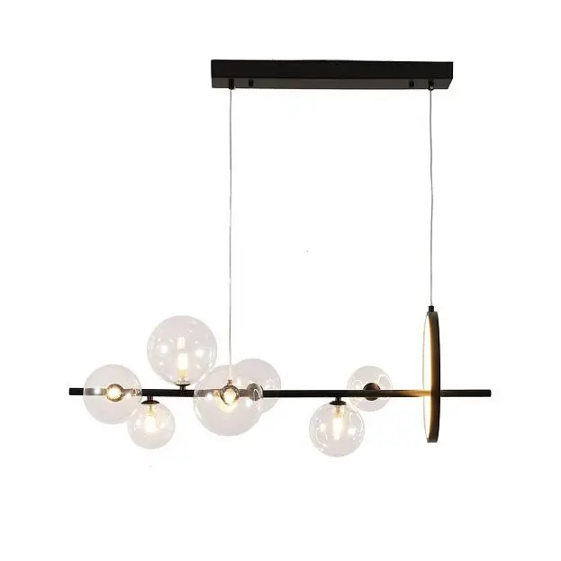 Люстра Delight Collection KG1233P-7 black/clear Art Deco Bubble Люстра Delight Collection KG1233P-7 black/clear Art Deco Bubble