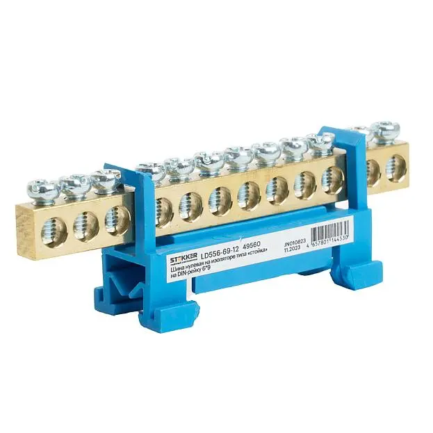 Шина "N" на изоляторе STEKKER 49560 LD556-69-12 Шина "N" на изоляторе STEKKER 49560 LD556-69-12