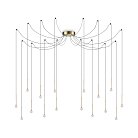 Подвесной светильник Ideal Lux 284019 LUCCIOLA SP16 OTTONE