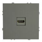 Розетка HDMI 2.0 Type A (механизм), серия Эмили,  Stekker 50170, RST00-5118-10, платиново-серый, soft touch