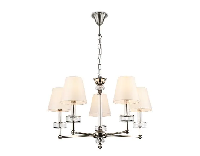 Подвесная люстра с абажурами и хрусталем Ambrella light LH71001