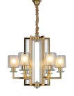 Подвесная люстра Lumina Deco LDP 8012-6 F.GD Manhattan