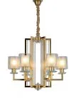 Подвесная люстра Lumina Deco LDP 8012-6 F.GD Manhattan