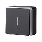 Выключатель одноклавишный с подсветкой werkel w5010134 накладные механизмы gallant черный с серебром a051152