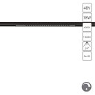 Трековый светильник Arte Lamp A7477PL-1BK OPTIMA