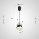 Подвесной светильник EMMERT Цвет жемчужно-черный Lampatron emmert-black 8588-23915