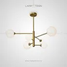 Люстра SHADE CH 6 плафонов. Цвет Латунь Lampatron shade-ch-gold-6 2611-6210