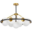 Подвесной светильник Lumina Deco LDP 8034-9 BK+WT Donzano