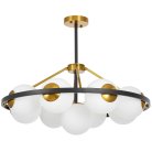 Подвесной светильник Lumina Deco LDP 8034-9 BK+WT Donzano