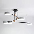 Люстра TECHNUM COLOR LED 6 плафонов. Цвет белый. Lampatron 1409-22307