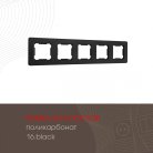 Рамка из поликарбоната на 5 постов Arte Milano 502.16-5.black am