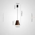 Подвесной светильник ANGE Тип A. Цвет темное дерево Lampatron ange-a-darkwood 9024-25668