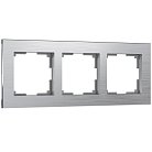 Рамка на 3 поста Werkel W0031706 (алюминий) a050950 Aluminium